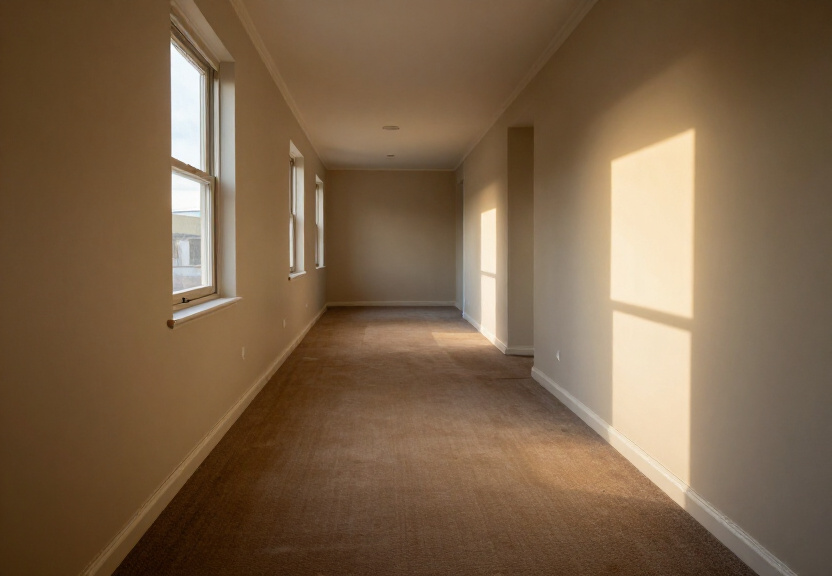 Restored living room in Bonnyrigg after flood damage cleanup